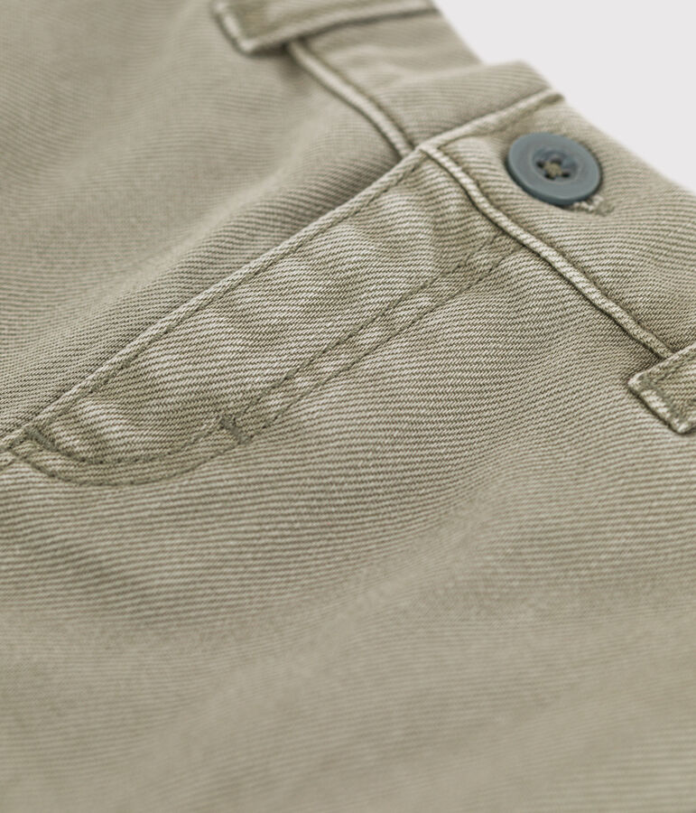 Shorts de tejido vaquero para beb&eacute; verde