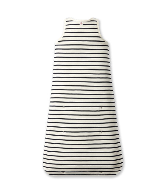 Saco de bebé rayado beige COQUILLE/azul ABYSSE