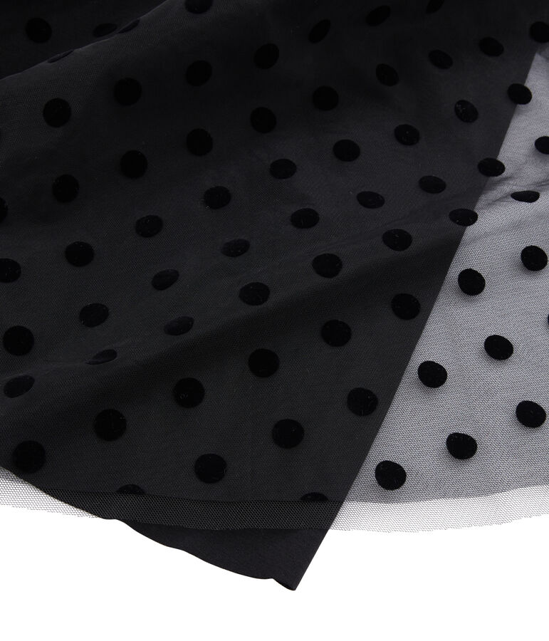 Falda de tul para mujer negro