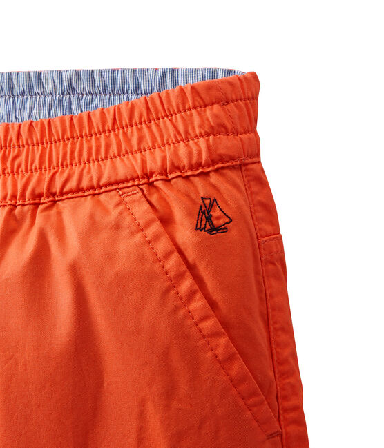Pantalón con la cintura elástica para niño naranja ORIENT
