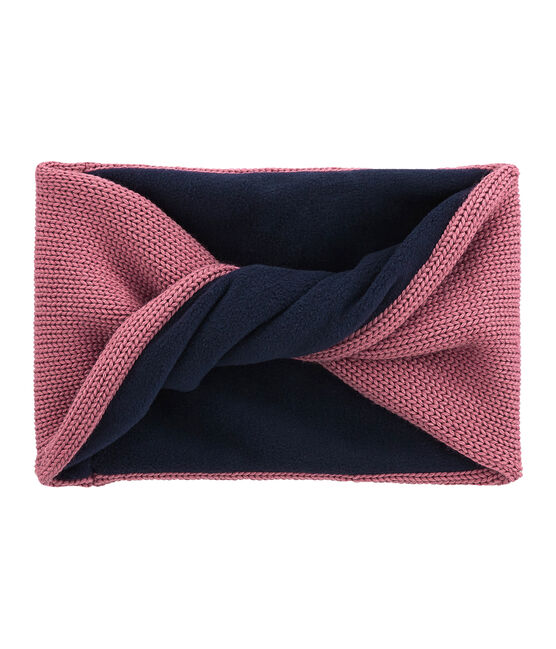 Cuello para niña en tricot forrado rosa CHEEK
