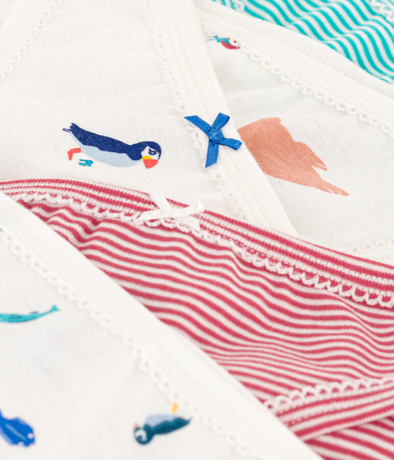 Juego de 5 braguitas de algod&oacute;n para ni&ntilde;a multicolor