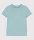 Camiseta LA RECTA de algodón con cuello redondo para mujer