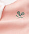 Pelele de punto para bebé niña rosa ROSAKO/blanco MARSHMALLOW CN