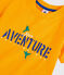 Camiseta de manga corta de punto de niño amarillo TEHONI