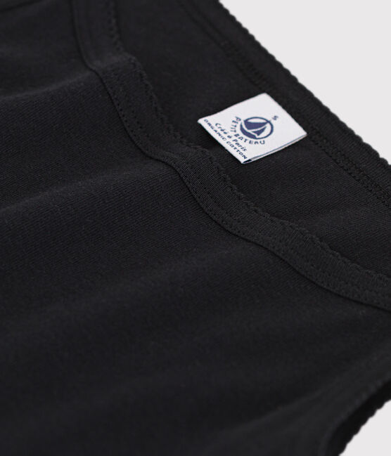 Camiseta de tirantes L'ICONIQUE de algodón ORGÁNICO de mujer negro NOIR
