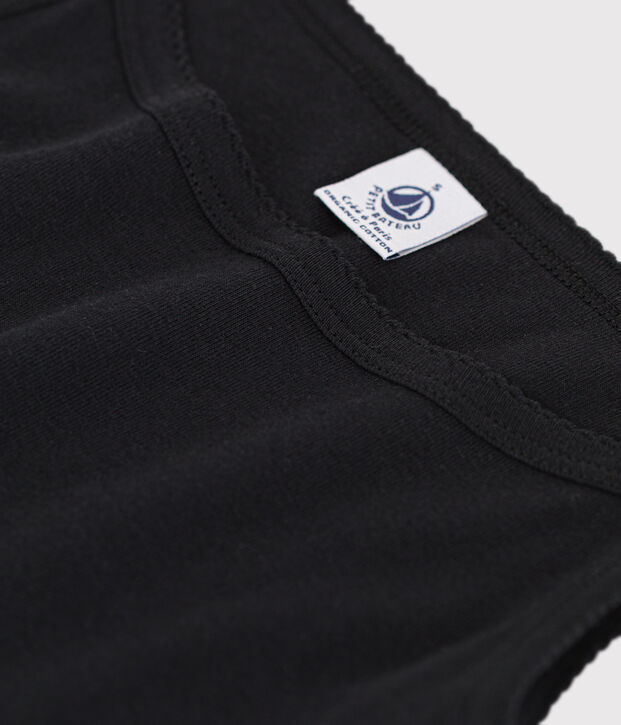Camiseta de tirantes L'ICONIQUE de algod&oacute;n ORG&Aacute;NICO de mujer negro
