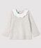 Blusa de manga larga para bebé niña beige MONTELIMAR CHINE