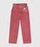 Pantalón de terciopelo para niña rosa ROSEWOOD
