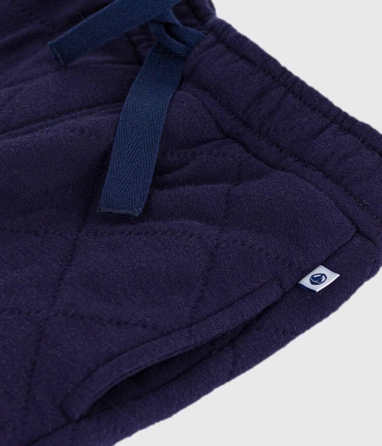 Pantal&oacute;n infantil de jogging liso de algod&oacute;n azul