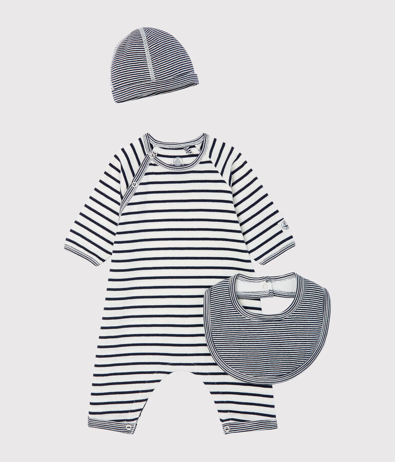 Estuche regalo 3 piezas para beb&eacute; unisex multicolor