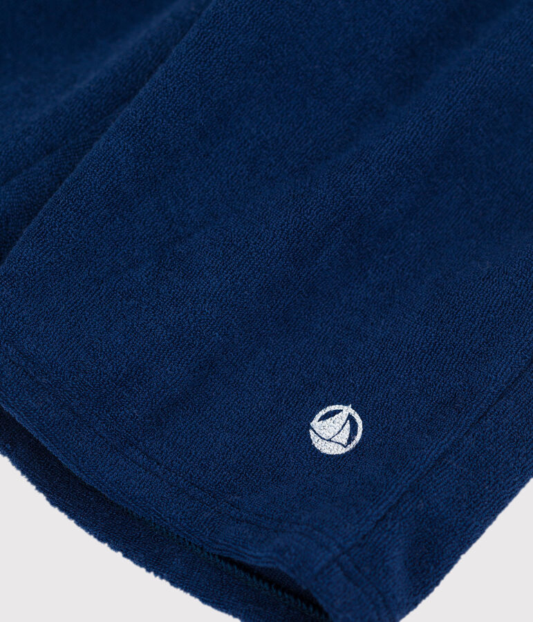 Bermudas de rizo de ni&ntilde;o azul