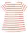 Vestido de manga corta a rayas para bebé niña blanco MARSHMALLOW/rosa JOLI BRILLANT