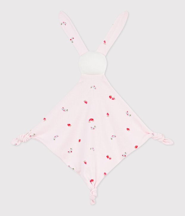 Doudou de algod&oacute;n con estampado de flores para beb&eacute; rosa/multicolor