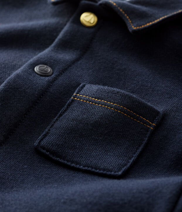 Buzo largo con para beb&eacute; ni&ntilde;o azul