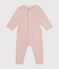 Conjunto de cárdigan y pantalón de muletón para bebé rosa SALINE