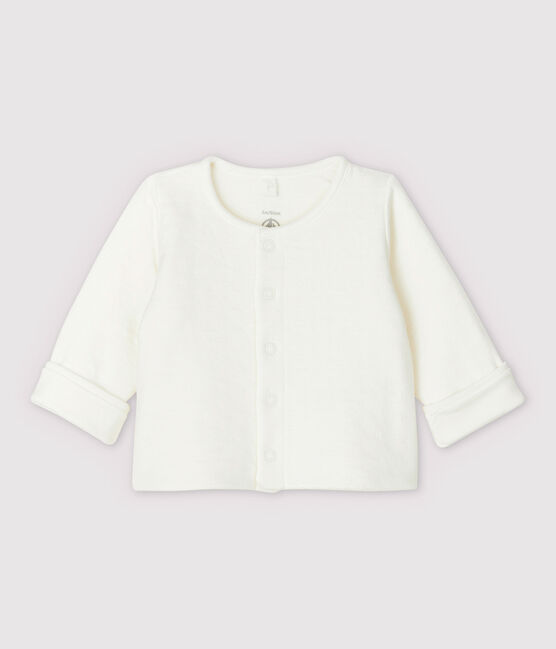Rebeca blanca de estrellas de bebé de tejido tubular acolchado de algodón ecológico blanco MARSHMALLOW