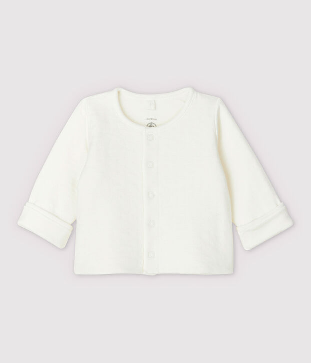 Rebeca blanca de estrellas de beb&eacute; de tejido tubular acolchado de algod&oacute;n ecol&oacute;gico blanco