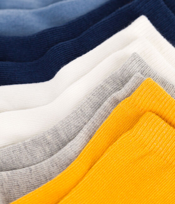 5 pares de calcetines de bebé de algodón lisos variante 1