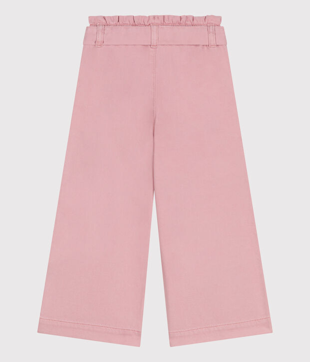 Pantal&oacute;n infantil de mezcla de algod&oacute;n y lyocell. rosa
