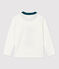 Camiseta de manga larga de algodón de niño blanco MARSHMALLOW 1