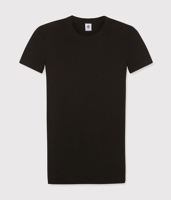 Camiseta L'ICONIQUE con cuello redondo de algodón de mujer negro NOIR