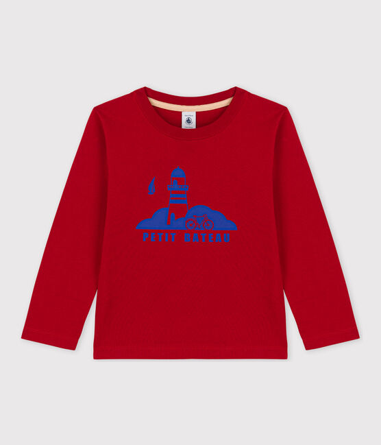 Camiseta de algodón de manga larga de niño STOP