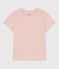 Camiseta RECTA con cuello redondo de algodón orgánico de mujer rosa SALINE