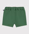 Pantalón corto de sarga para bebé verde PALMERAIE