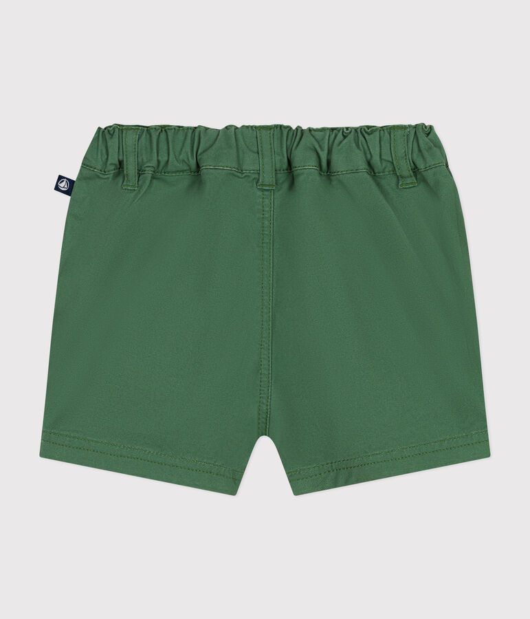 Pantal&oacute;n corto de sarga para beb&eacute; verde