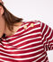 Marinera de algodón para mujer rojo AMARANTE/ MILK