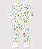 Pijama enterizo con pies desmontables de bebé de algodón ecológico blanco MARSHMALLOW/blanco MULTICO