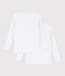Lote de 2 camisetas de manga larga blancas de niño variante 1