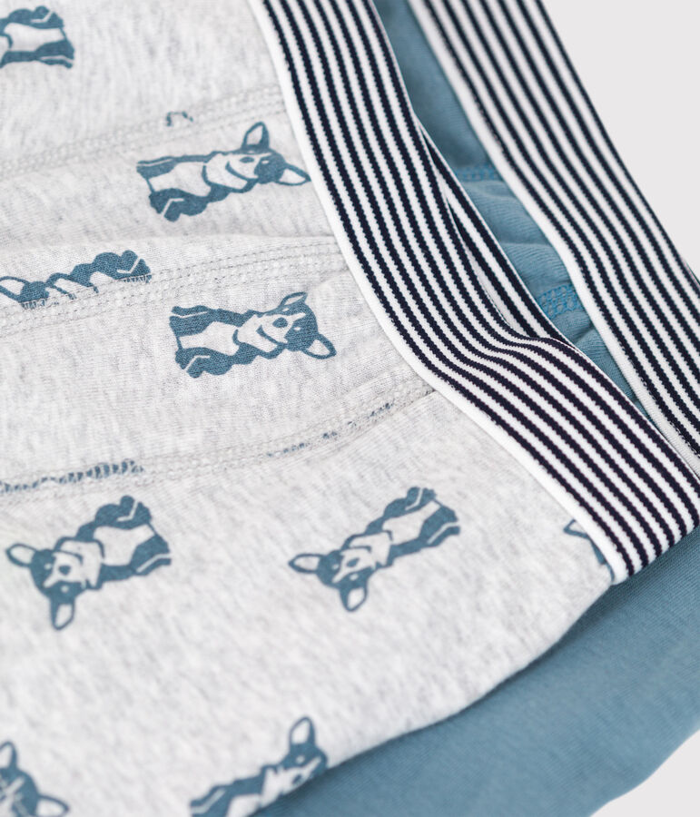 Juego de 2 b&oacute;xers de perro de algod&oacute;n para ni&ntilde;o multicolor