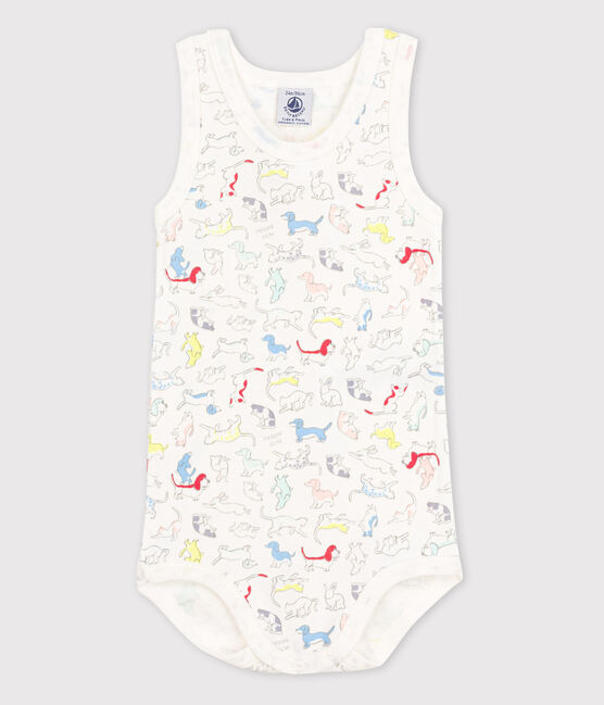 Bodi sin mangas de bebé niño blanco MARSHMALLOW/blanco MULTICO