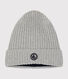 Gorro infantil de punto tricotado con forro polar