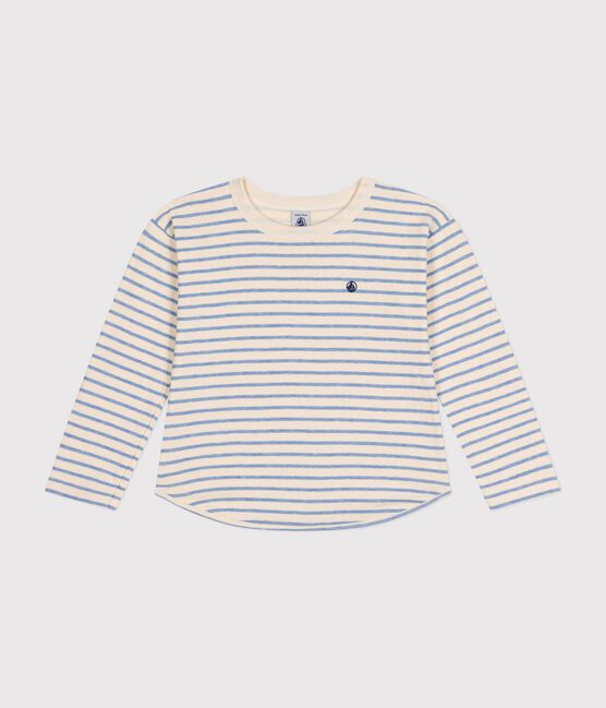 Camiseta de manga larga de túbico para niño. blanco AVALANCHE/ SKY CHINE