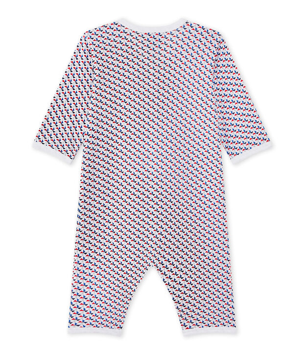 Pijama sin pies para beb&eacute; ni&ntilde;o blanco/multicolor
