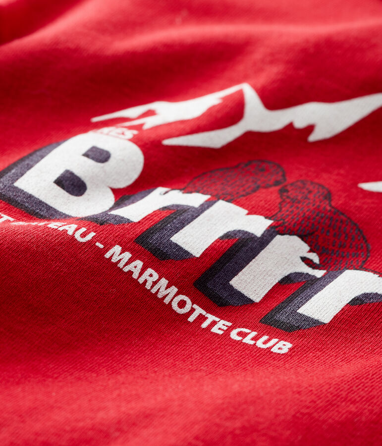 Camiseta para beb&eacute; ni&ntilde;o rojo TERKUIT