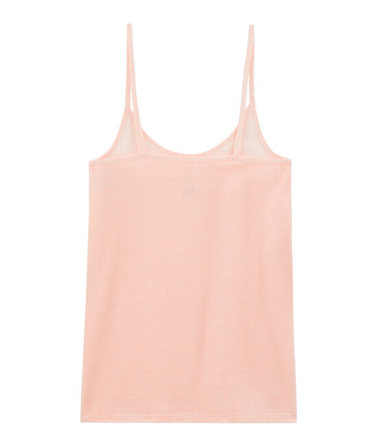 Camisa de tirantes para mujer blanco MARSHMALLOW/rosa ROSAKO