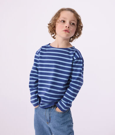 Marinera infantil de algod&oacute;n a rayas