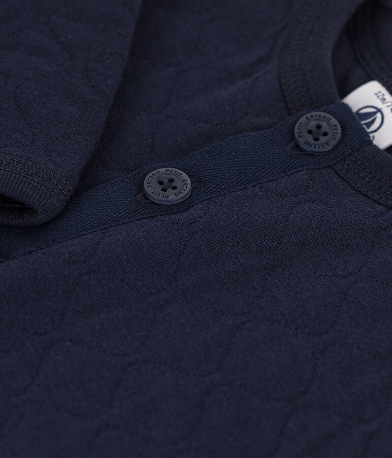 Mono largo para beb&eacute; de t&uacute;bico acolchado azul