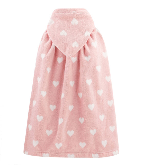 Capa de baño de rizo para bebé rosa CHARME/blanco MARSHMALLOW