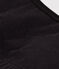 Top liso de algodón y elastano para mujer negro BLACK
