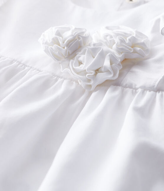 Vestido de ceremonia para bebé niña blanco ECUME
