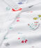 Pijama estampado para bebé niña blanco ECUME/blanco MULTICO