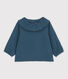 Blusa de manga larga de gasa de algodón para bebé