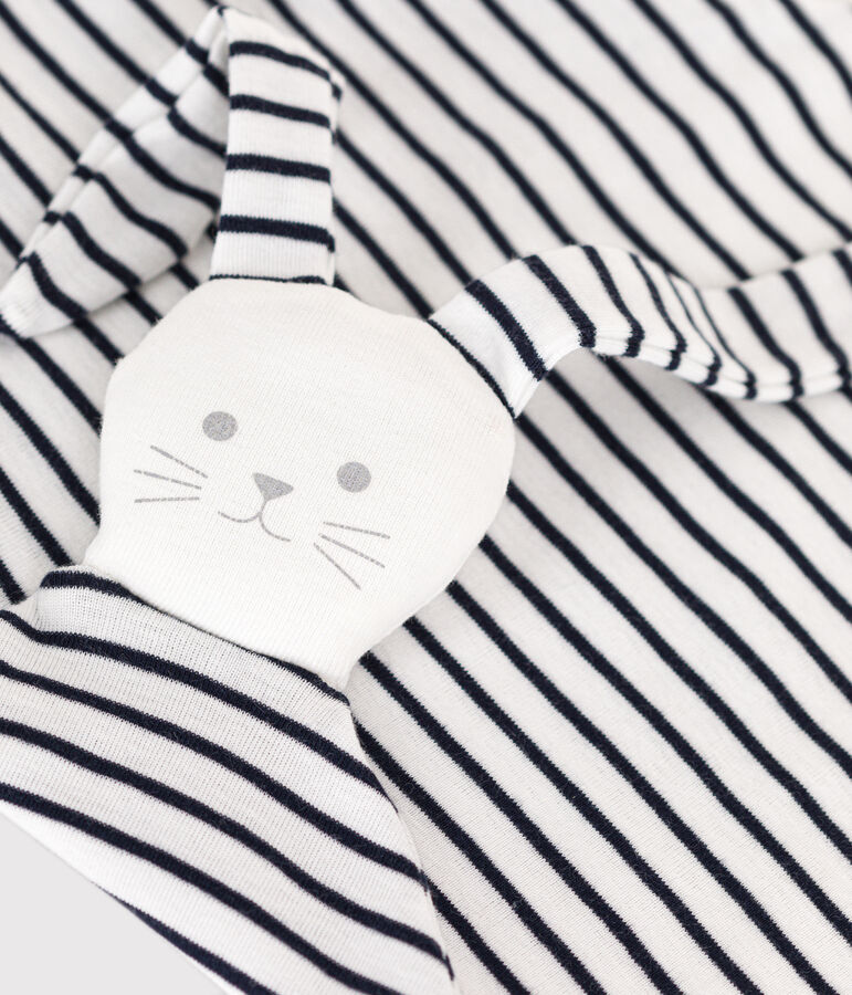 Peluche marinero de algod&oacute;n blanco/azul