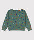 Sudadera estampada de muletón de niño