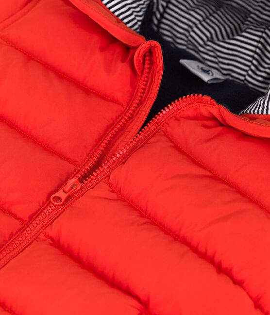 Chaqueta acolchada reciclada para bebé naranja CASIMIR